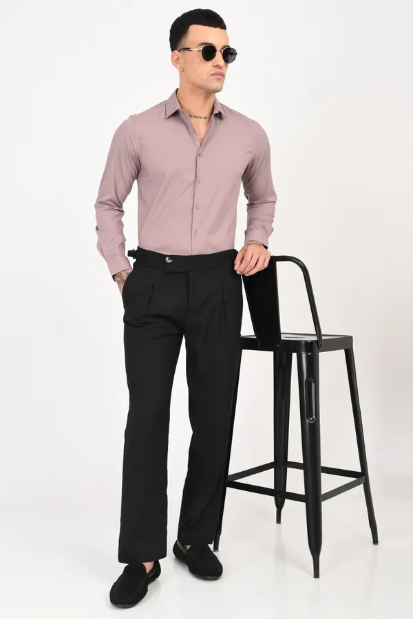 Pinkish_Red_plain_regular_fit_full_sleeve
