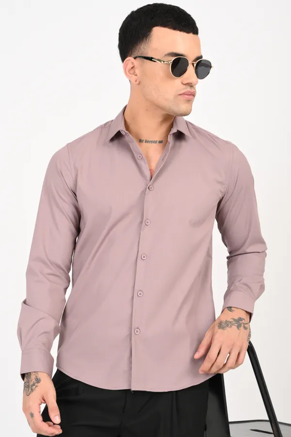 Pinkish_Red_plain_regular_fit_full_sleeve