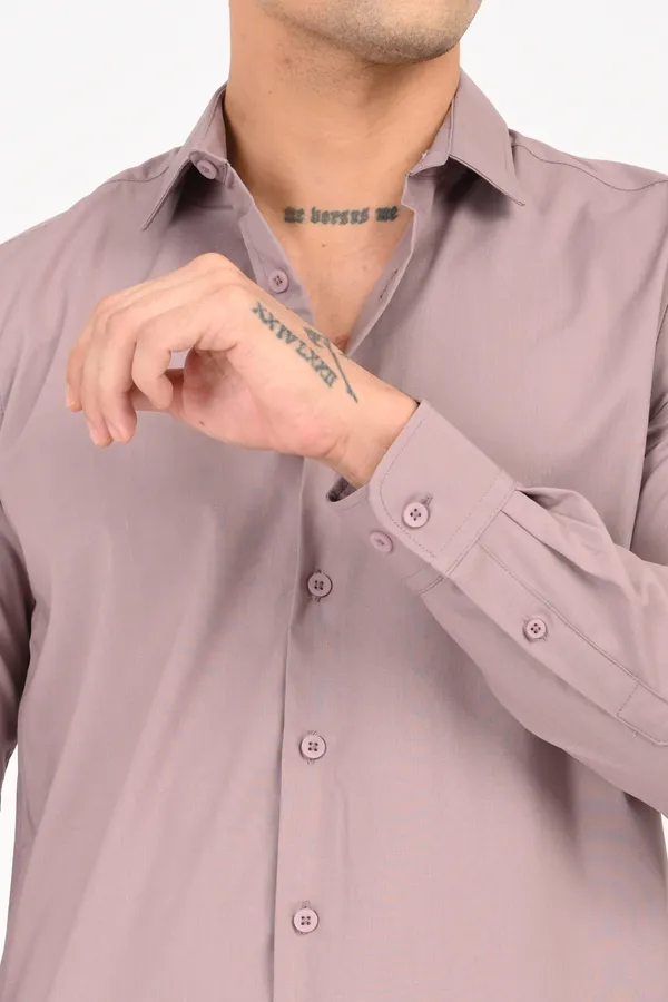 Pinkish_Red_plain_regular_fit_full_sleeve