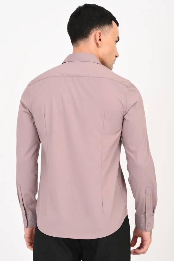Pinkish_Red_plain_regular_fit_full_sleeve