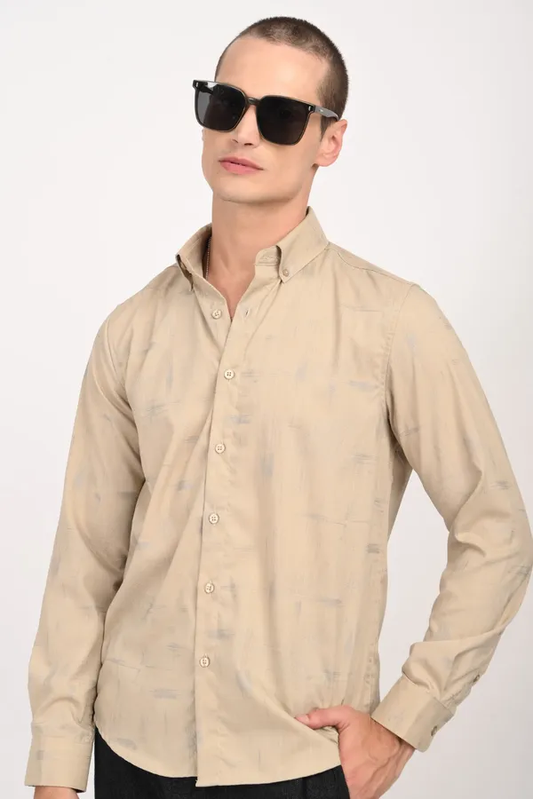 Cream_Cotton_Regular_Shirts_For_Men