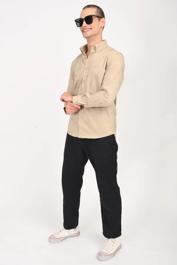 Cream_Cotton_Regular_Shirts_For_Men