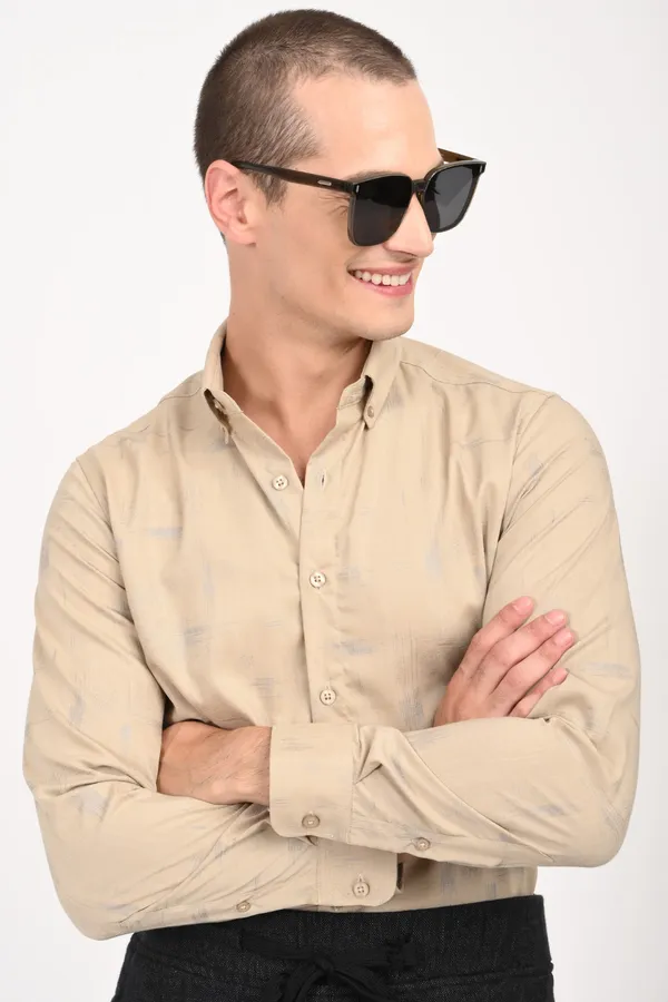 Cream_Cotton_Regular_Shirts_For_Men