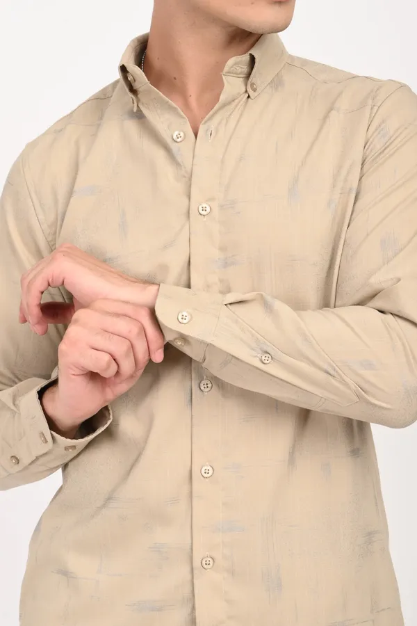 Cream_Cotton_Regular_Shirts_For_Men