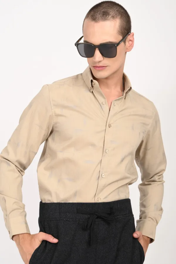 Cream_Cotton_Regular_Shirts_For_Men