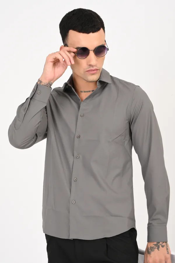 Dusty_Grey_Plain_Regular_Full_Sleeve