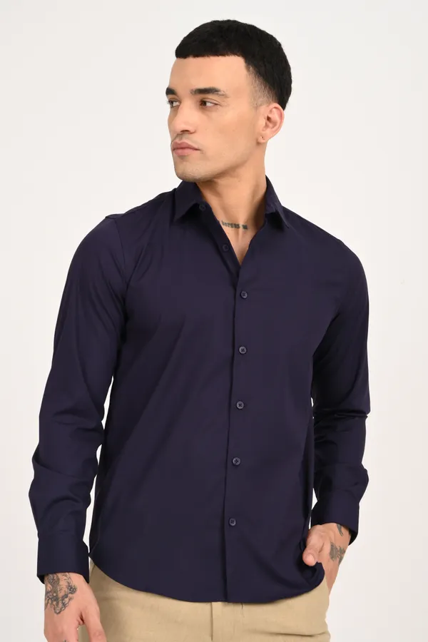 Bluish_Purple_Plain_Full_Sleeve_Shirt