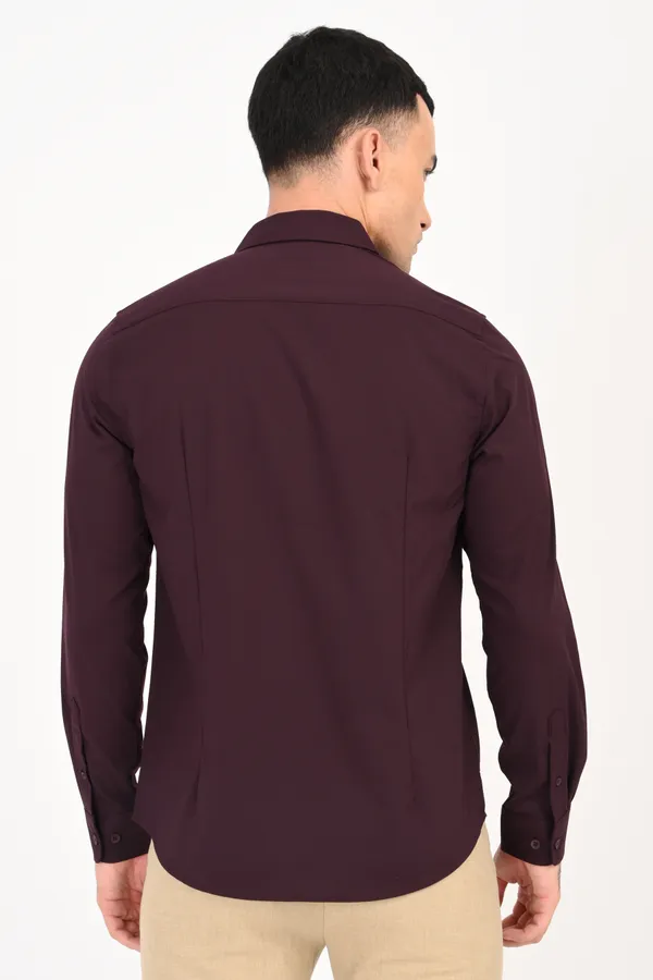 Woody_Brown_Plain_Full_Sleeve_Shirt
