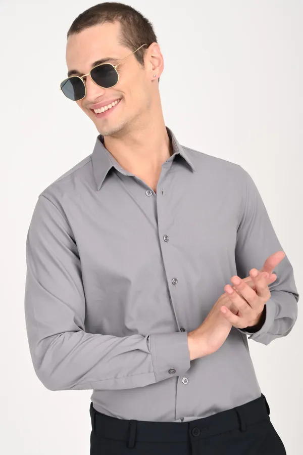 Grey_Cotton_Regular_Shirts_For_Men
