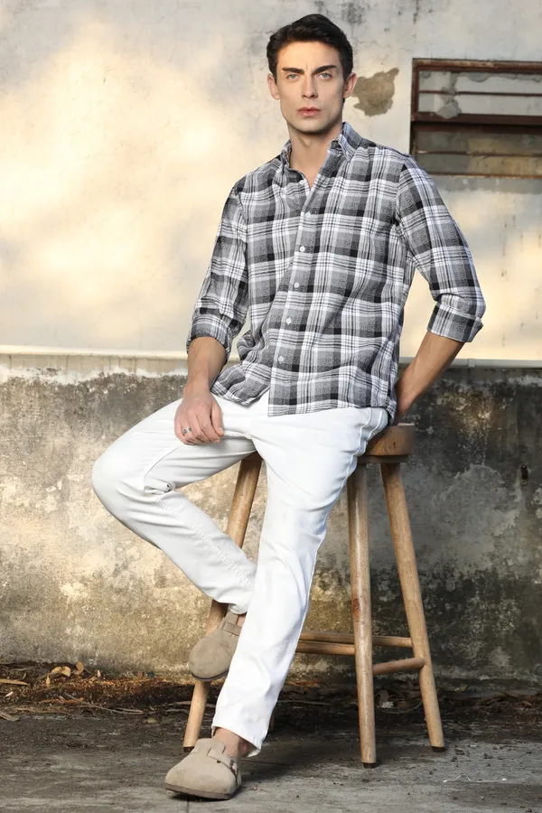 Black_And_White_Checks_Full_Sleeve_Shirt