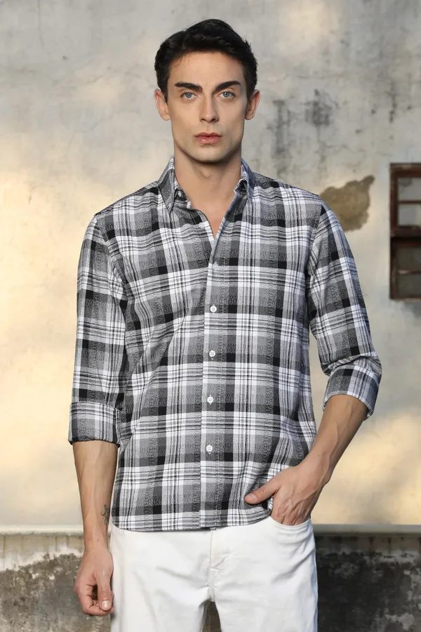 Black_And_White_Checks_Full_Sleeve_Shirt