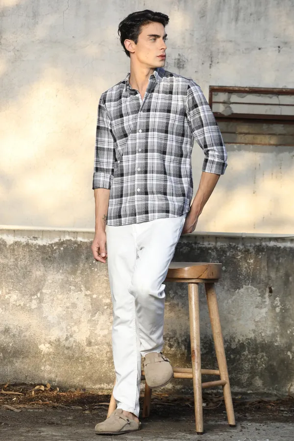 Black_And_White_Checks_Full_Sleeve_Shirt