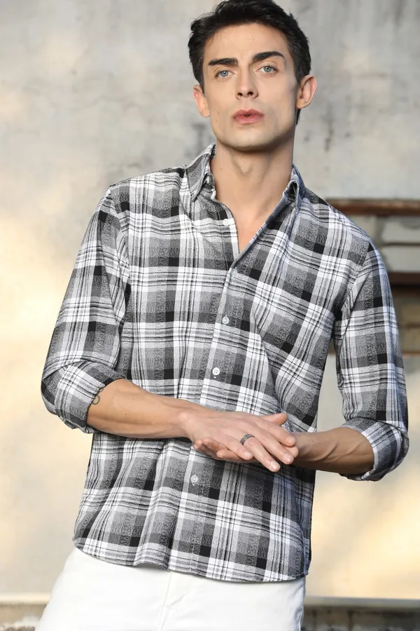 Black_And_White_Checks_Full_Sleeve_Shirt
