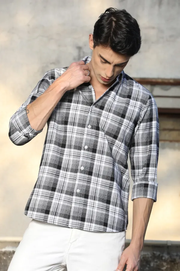 Black_And_White_Checks_Full_Sleeve_Shirt
