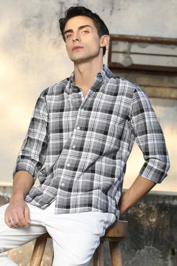 Black_And_White_Checks_Full_Sleeve_Shirt
