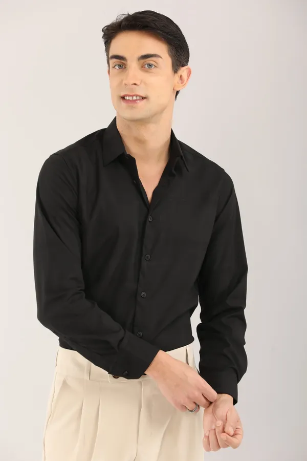 Black_Self_Design_Full_Sleeve_Shirt