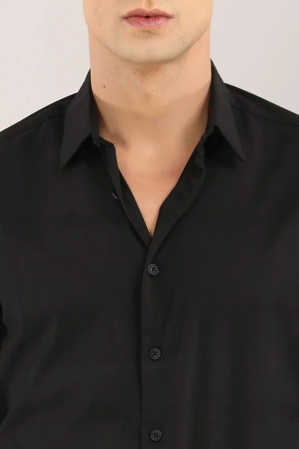 Black_Self_Design_Full_Sleeve_Shirt