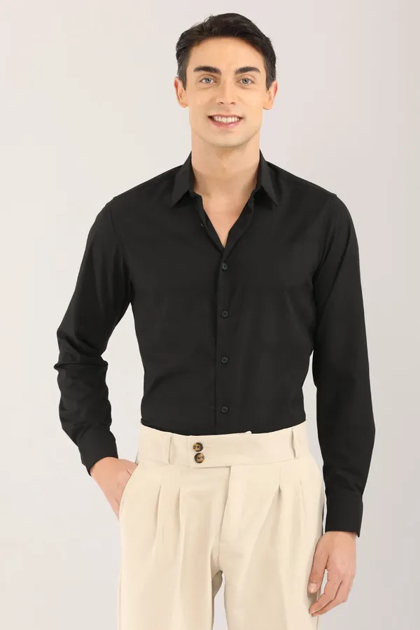 Black_Self_Design_Full_Sleeve_Shirt