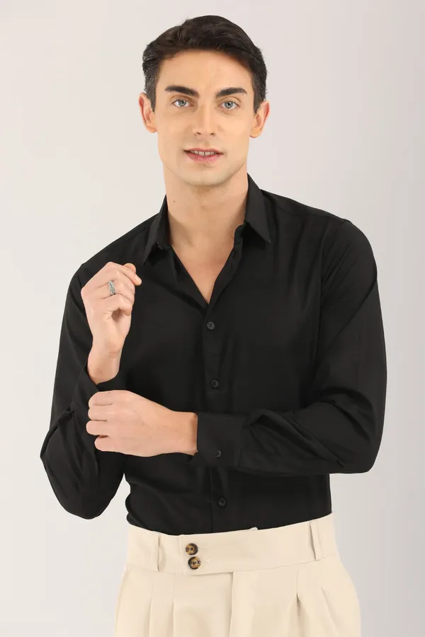 Black_Self_Design_Full_Sleeve_Shirt