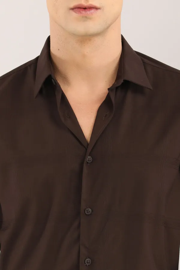 Brown_Plain_Satin_Self_Design_Full_Sleeve_Shirt