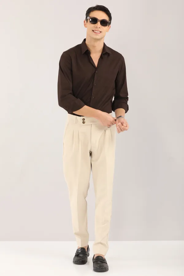 Brown_Plain_Satin_Self_Design_Full_Sleeve_Shirt