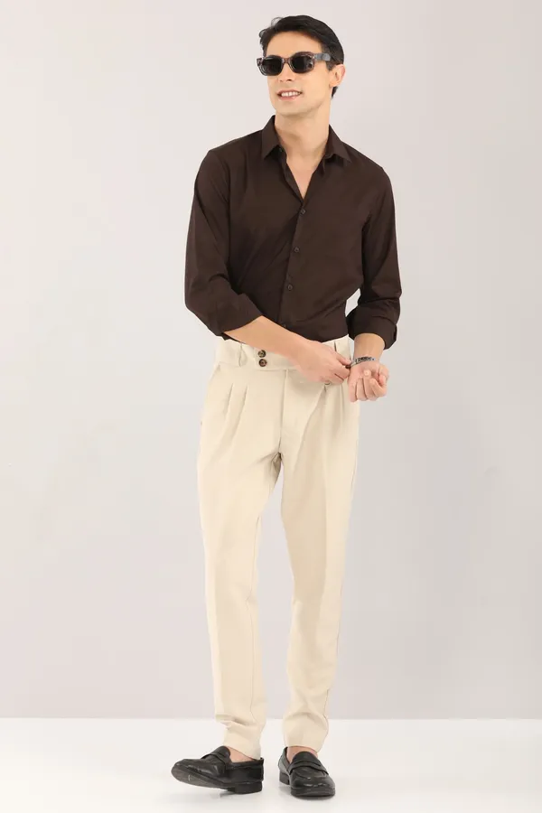 Brown_Plain_Satin_Self_Design_Full_Sleeve_Shirt