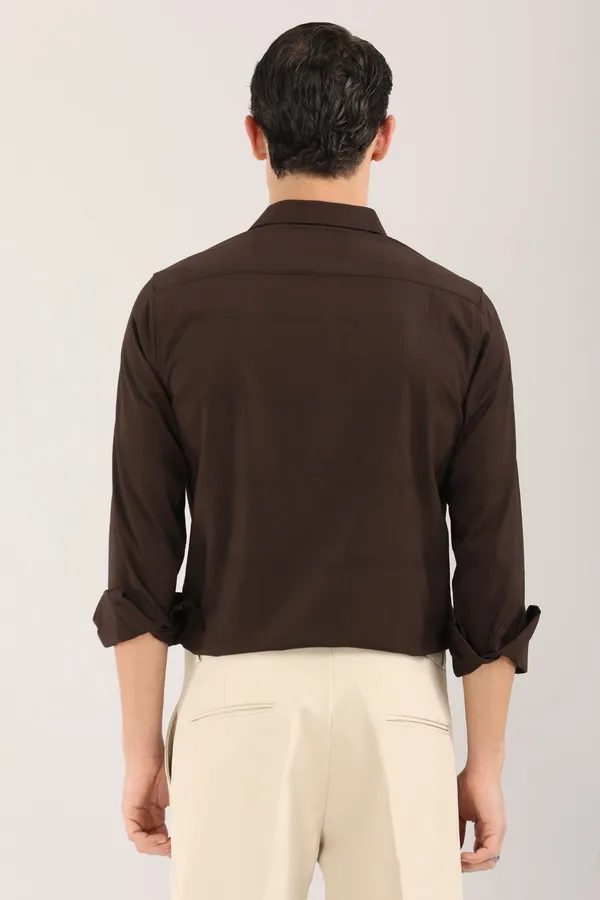 Brown_Plain_Satin_Self_Design_Full_Sleeve_Shirt