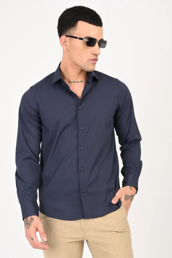 Tealish_Blue_Plain_Full_Sleeve_Shirt