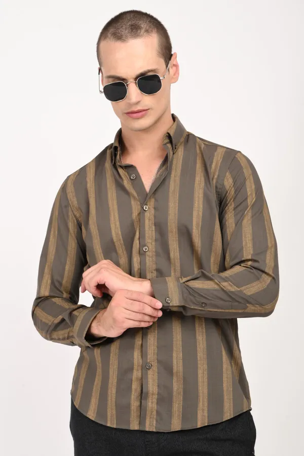 Brown_Cotton_Regular_Shirts_For_Men