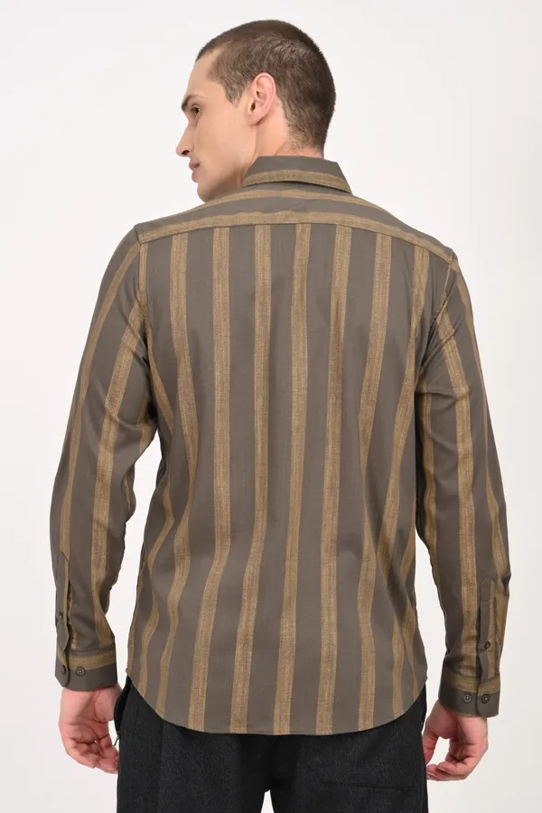 Brown_Cotton_Regular_Shirts_For_Men