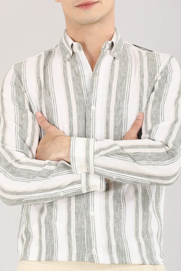 Green_And_White_Stripes_Full_Sleeve_Shirt