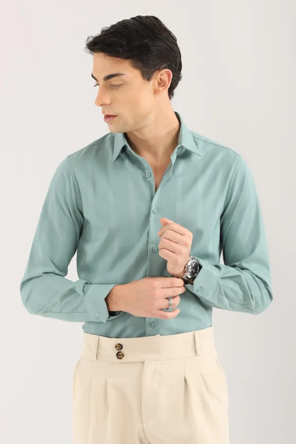 Light_Green_Striped_Self_Stripe_Full_Sleeve_Shirt