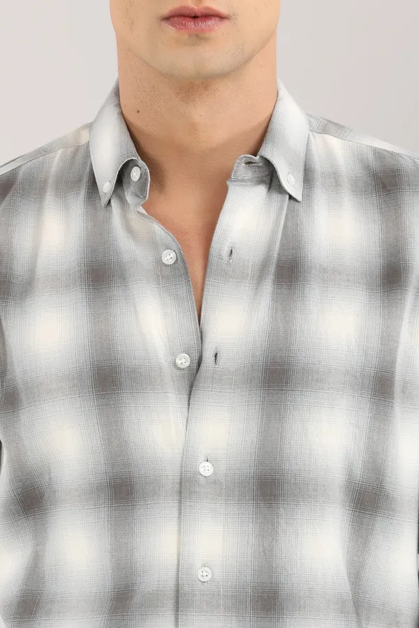 Grey_And_White_Plaid_Pattern_Checks_Full_Sleeve_Shirt