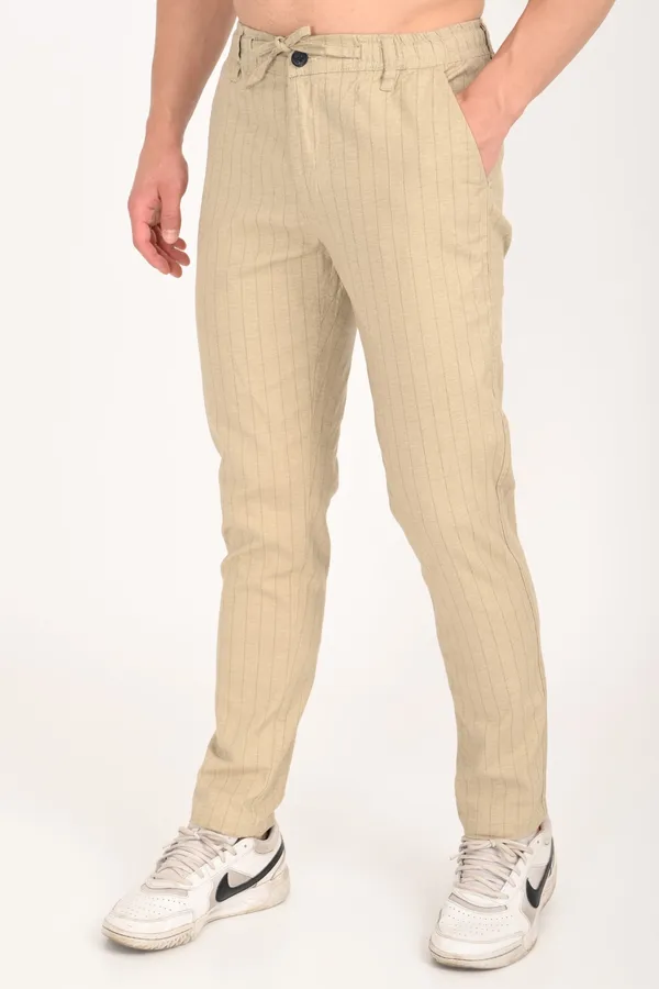 Light_Beige_Cotton_Regular_Trouser_For_Men