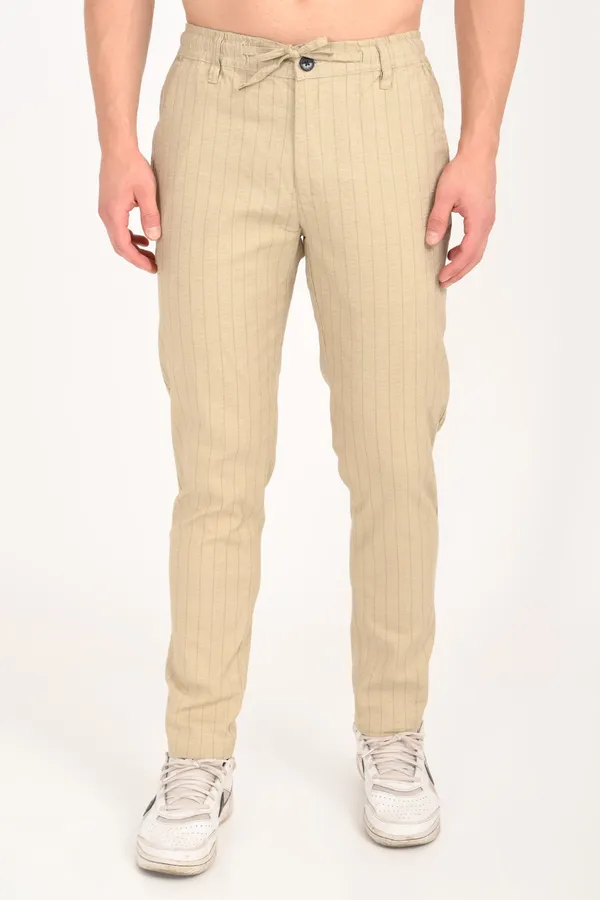Light_Beige_Cotton_Regular_Trouser_For_Men