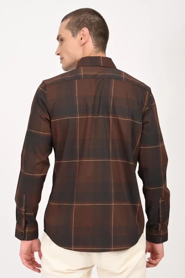 Brown_Cotton_Regular_Shirts_For_Men