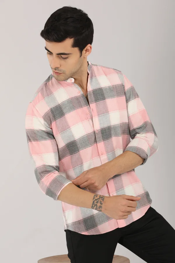 Green_Light_Linear_Contemporary_Design_&_Comfortable_Fit_Shirt