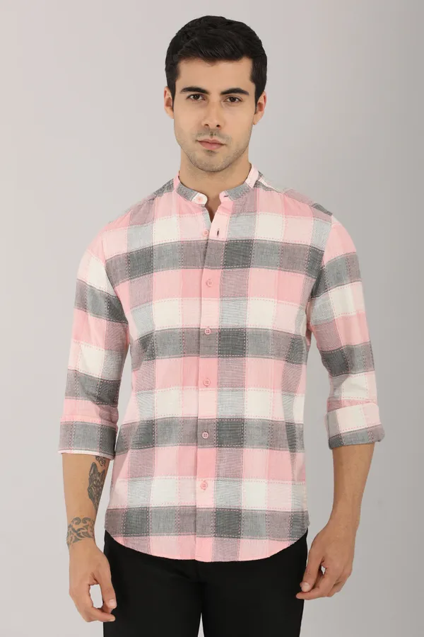 Green_Light_Linear_Contemporary_Design_&_Comfortable_Fit_Shirt