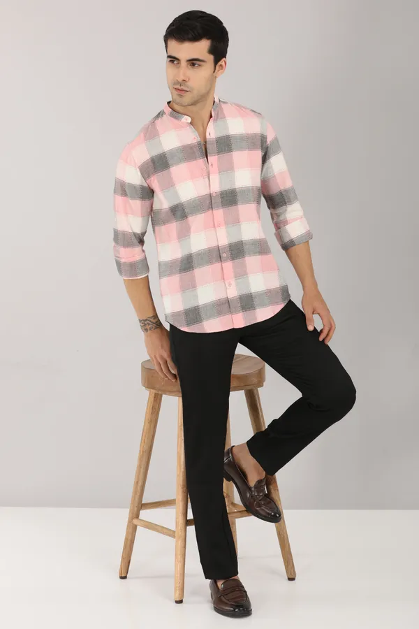 Green_Light_Linear_Contemporary_Design_&_Comfortable_Fit_Shirt