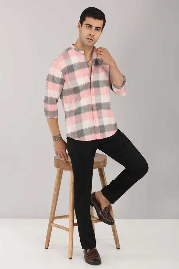 Green_Light_Linear_Contemporary_Design_&_Comfortable_Fit_Shirt
