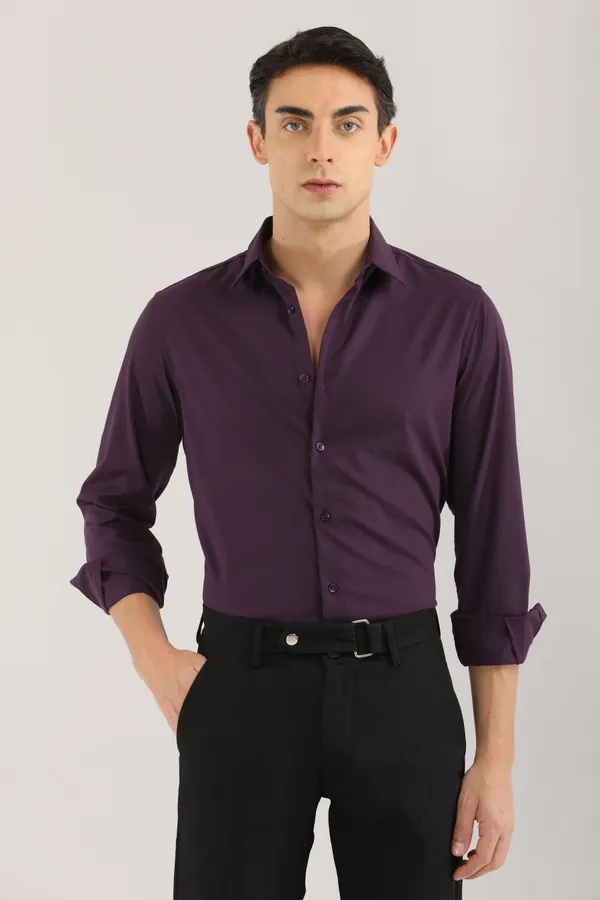 Violet_&_Purple_Stain_Stylish_&_Comfortable_Casual_Shirt