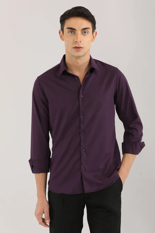 Violet_&_Purple_Stain_Stylish_&_Comfortable_Casual_Shirt
