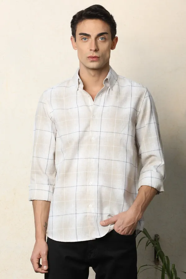 Light_Beige_With_Blue_Checks_Full_Sleeve_Shirt