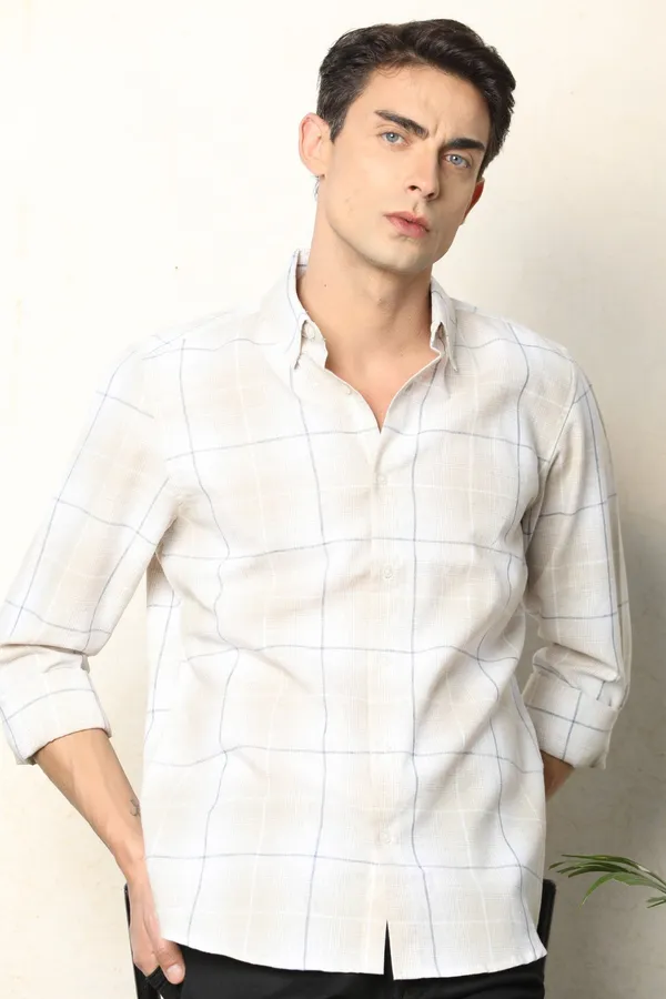 Light_Beige_With_Blue_Checks_Full_Sleeve_Shirt