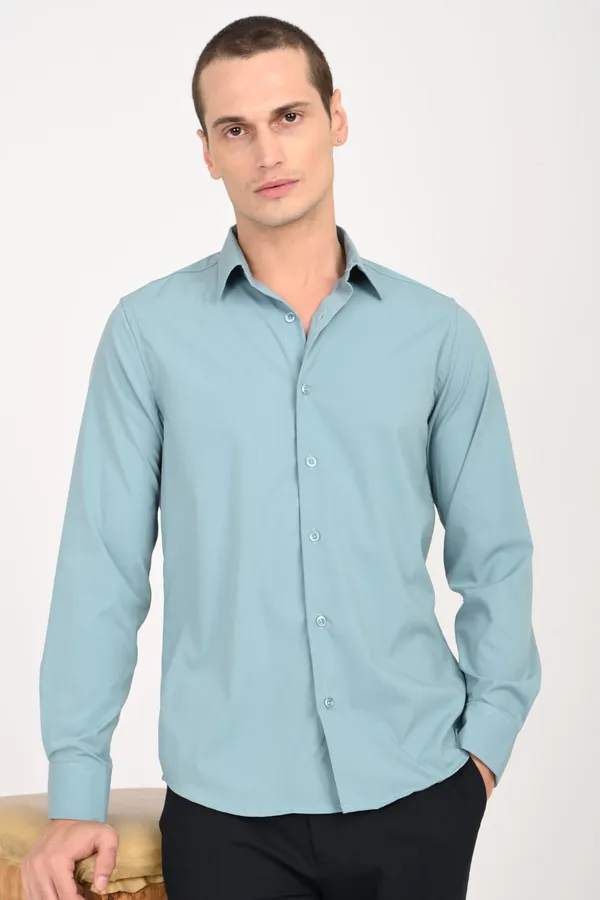 Sky_Blue_Cotton_Regular_Shirts_For_Men
