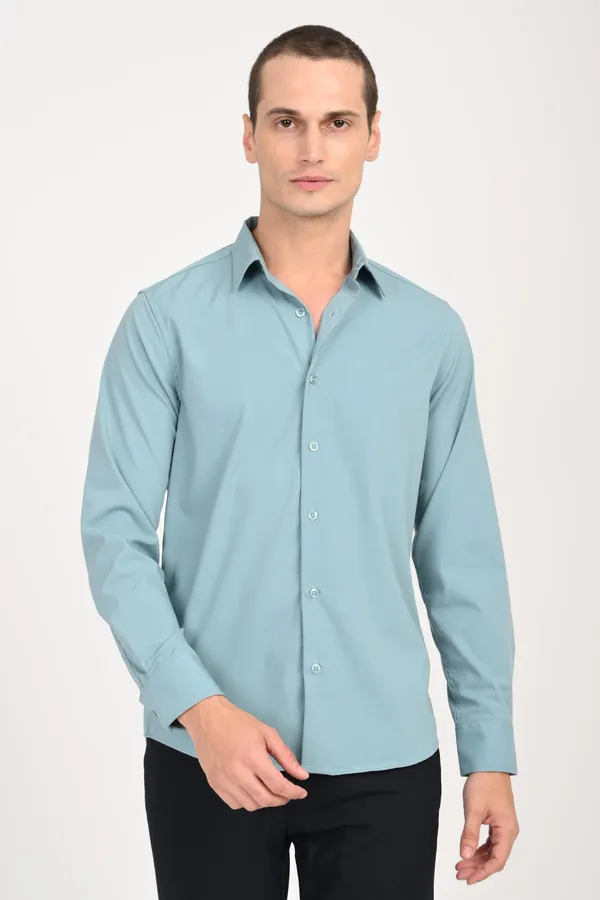 Sky_Blue_Cotton_Regular_Shirts_For_Men