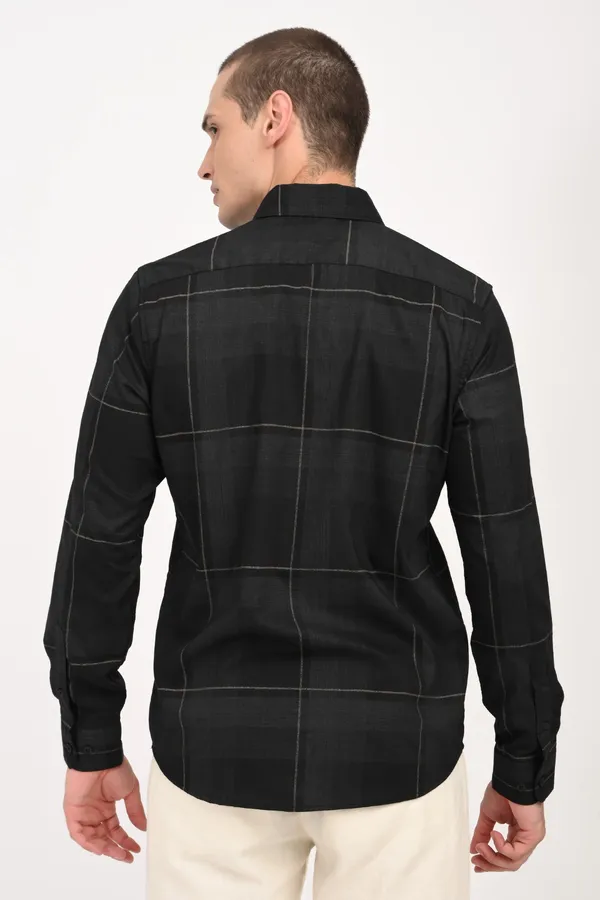 Black_Cotton_Regular_Shirts_For_Men