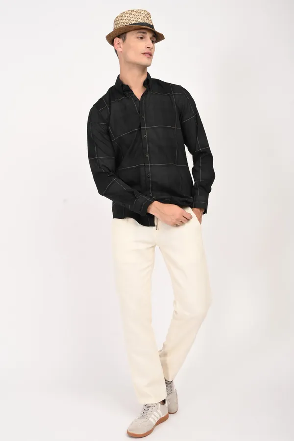 Black_Cotton_Regular_Shirts_For_Men