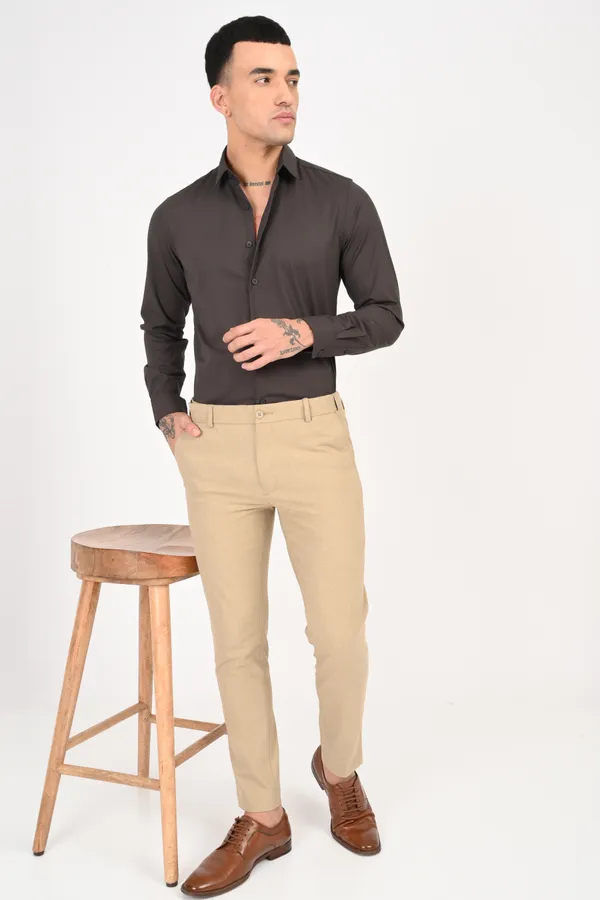 Woody_Brown_Plain_Full_Sleeve_Shirt