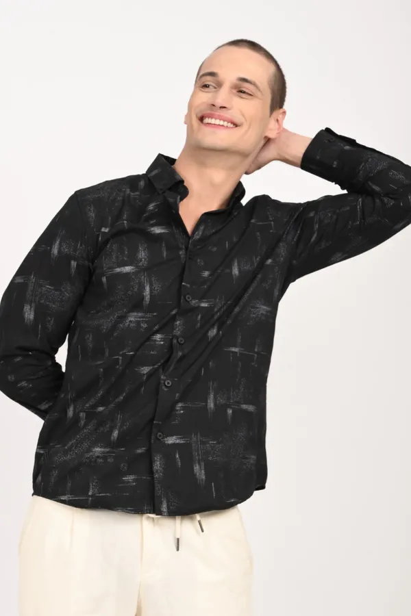 Black_Cotton_Regular_Shirts_For_Men
